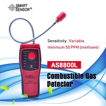 AS8800L Gas Analyzer Combustible gas detector natural gas Leak Location Determine meter Tester Sound Light Alarm 
AS8800L Gas Analyzer Combustible gas detector natural gas Leak Location Determine meter Tester Sound Light Alarm