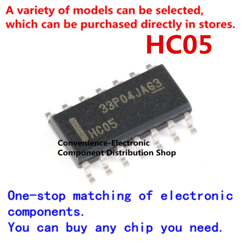 10PCS/PACK HC05 74HC05DR SMD SOP-14 SN74HC05DR 74HC05 six-way inverter logic chip SOP14
10PCS/PACK HC05 74HC05DR SMD SOP-14 SN74HC05DR 74HC05 six-way inverter logic chip SOP14