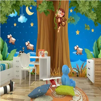 Milofei manufacturers custom 3d animal world children's room background wallpaper mural
Milofei manufacturers custom 3d animal world children's room background wallpaper mural