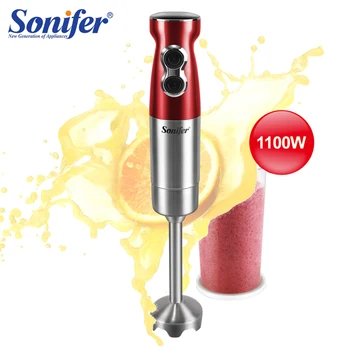 1100W High Power Food Mixer 2 Speeds Hand Blender Electric Four-Blade Kitchen Vegetable Fruit With Turbo Function 220V Sonifer
1100W High Power Food Mixer 2 Speeds Hand Blender Electric Four-Blade Kitchen Vegetable Fruit With Turbo Function 220V Sonifer