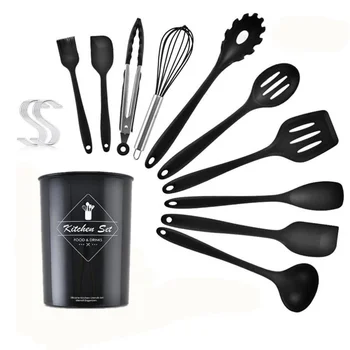 1 Set/11pcs Silicone Cookware Practical Kitchenware Convenient Cooking Supplies Kitchen Utensil for Home Restaurant with Hook
1 Set/11pcs Silicone Cookware Practical Kitchenware Convenient Cooking Supplies Kitchen Utensil for Home Restaurant with Hook
