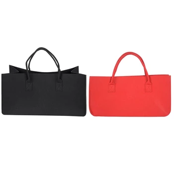 Felt Bag Black Fireplace Wooden Bag Felt Basket Fire Wood Pocket Firewood Basket Basket Felt & Red 
Felt Bag Black Fireplace Wooden Bag Felt Basket Fire Wood Pocket Firewood Basket Basket Felt & Red