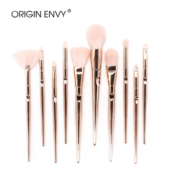 ORIGIN ENVY 10 Pcs Professional Fingerprint Rose Gold Makeup Brush Eyeshadow Blending Make Up Brush For Makeup Beauty Tools Kit 
ORIGIN ENVY 10 Pcs Professional Fingerprint Rose Gold Makeup Brush Eyeshadow Blending Make Up Brush For Makeup Beauty Tools Kit