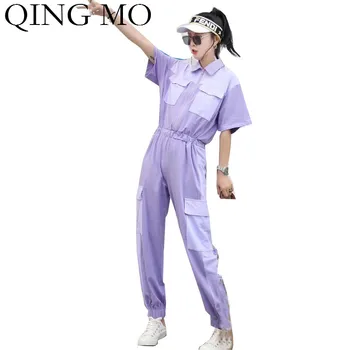 QING MO Purple Women Summer Jumpsuit 2020 Women Patchwork Jumpsuits Female Elegant Jumpsuits Slim ZQY3973
QING MO Purple Women Summer Jumpsuit 2020 Women Patchwork Jumpsuits Female Elegant Jumpsuits Slim ZQY3973
