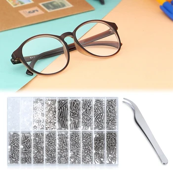 1000PCS/Lot Glasses Repair Screw Assorted Kit Spectacles Watch Glasses Sunglasses Repair Tool Kit Used For Fixing Glasses/Watche
1000PCS/Lot Glasses Repair Screw Assorted Kit Spectacles Watch Glasses Sunglasses Repair Tool Kit Used For Fixing Glasses/Watche
