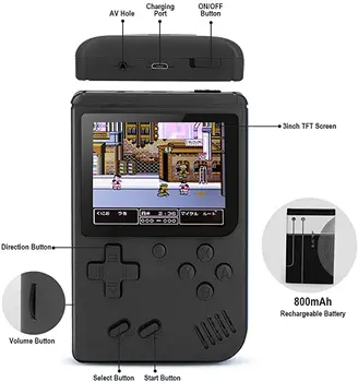 Handheld Game Console Retro Mini Game Player 520 Classical 3inch Screen Retro Video Game Console TV Display Two Players 800mAh
Handheld Game Console Retro Mini Game Player 520 Classical 3inch Screen Retro Video Game Console TV Display Two Players 800mAh