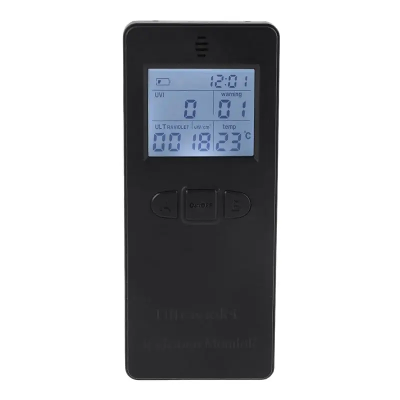 LCD Digital Ultraviolet Radiation Detector UV UVI Meter Radiometer Tester with Temperature Display
LCD Digital Ultraviolet Radiation Detector UV UVI Meter Radiometer Tester with Temperature Display