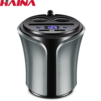 Cup multifunction 2 usb car charger cigarette lighter adapter Smart Flash Charge Dual USB Card Slot Mini Universal with Display
Cup multifunction 2 usb car charger cigarette lighter adapter Smart Flash Charge Dual USB Card Slot Mini Universal with Display