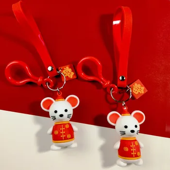 Cute Mouse Keychain New Year of Rat Key Chain Keyring with Cartoon PVC Mouse Doll Pendant Mascot for 2020 Spring Festival Gifts
Cute Mouse Keychain New Year of Rat Key Chain Keyring with Cartoon PVC Mouse Doll Pendant Mascot for 2020 Spring Festival Gifts