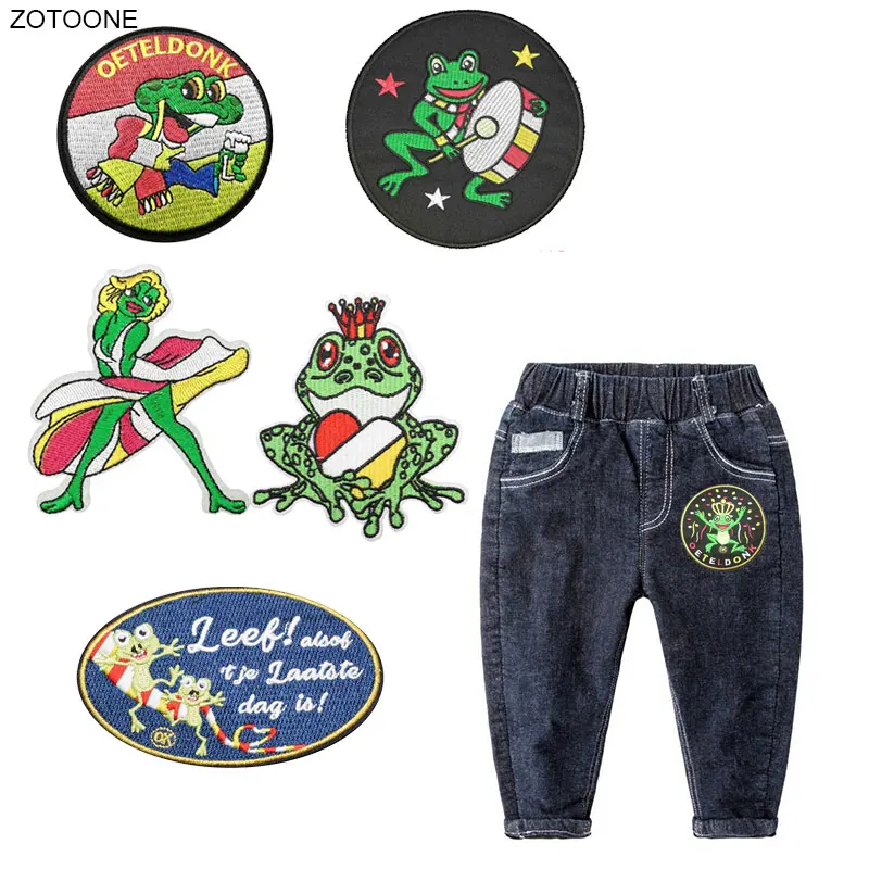 ZOTOONE Oeteldonk Iron on Patch Frog Carnival for Netherland Sew on Patches for Clothing DIY Embroidered Badge for Clothes G
ZOTOONE Oeteldonk Iron on Patch Frog Carnival for Netherland Sew on Patches for Clothing DIY Embroidered Badge for Clothes G