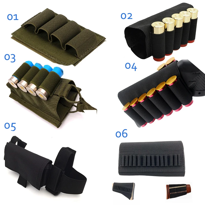 Tactical Buttstock 12 Gauge 4 Rounds Ammo Carrier Pouches Holder Shotgun Shell Cartridges Bag Airsoft Combat Hunting Accessoreis
Tactical Buttstock 12 Gauge 4 Rounds Ammo Carrier Pouches Holder Shotgun Shell Cartridges Bag Airsoft Combat Hunting Accessoreis