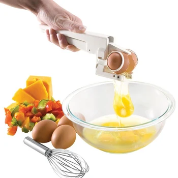 Handheld Egg Cracker Separator Portable Plastic Manual Egg Beater Creative Kitchen Egg White Separator Durable Household Gadgets
Handheld Egg Cracker Separator Portable Plastic Manual Egg Beater Creative Kitchen Egg White Separator Durable Household Gadgets
