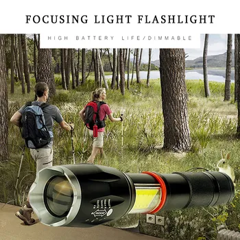 T6 COB LED Torch Zoomable 6 Mode Waterproof Flashlight Magnetic Bottom Portable for Outside Working Searching Hunting Light Lamp
T6 COB LED Torch Zoomable 6 Mode Waterproof Flashlight Magnetic Bottom Portable for Outside Working Searching Hunting Light Lamp