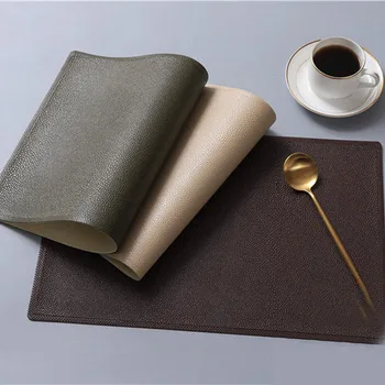 Tableware Pad PU Leather Table Mat Heat Insulation Non-Slip Waterproof Bowl Cup Western Placemat Disc Rectangle Kitchen Supplies
Tableware Pad PU Leather Table Mat Heat Insulation Non-Slip Waterproof Bowl Cup Western Placemat Disc Rectangle Kitchen Supplies