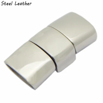20pcs/lot custom logo hole:12*6mm Stainless Steel gap open Clasp flat Leather Cord Clasps Bracelet Buckle DIY Parts or Jewelry 
20pcs/lot custom logo hole:12*6mm Stainless Steel gap open Clasp flat Leather Cord Clasps Bracelet Buckle DIY Parts or Jewelry