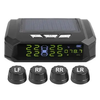 VODOOL Solar Power TPMS Car Tire Pressure Monitor Alarm System Auto Tyre Pressure Altitude Display Alarm Systems With 4 Sensors
VODOOL Solar Power TPMS Car Tire Pressure Monitor Alarm System Auto Tyre Pressure Altitude Display Alarm Systems With 4 Sensors