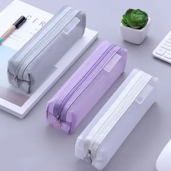 1Pc Simple Mesh Pencil Bags Kawaii Solid Transparent Storage Pencil Box 5 Colors Student Stationery Pencil Cases for School
1Pc Simple Mesh Pencil Bags Kawaii Solid Transparent Storage Pencil Box 5 Colors Student Stationery Pencil Cases for School