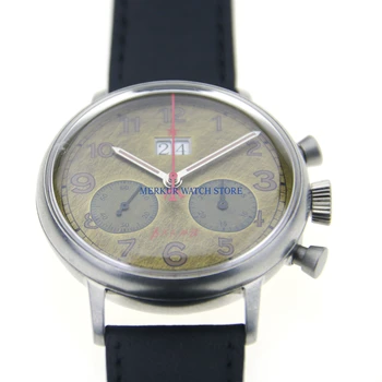 AD30 Red Star Mens Big Date Pilot Watch Mechanical Chronograph For TianJin Movement Flieger B-uhr Serve the People Calendar
AD30 Red Star Mens Big Date Pilot Watch Mechanical Chronograph For TianJin Movement Flieger B-uhr Serve the People Calendar