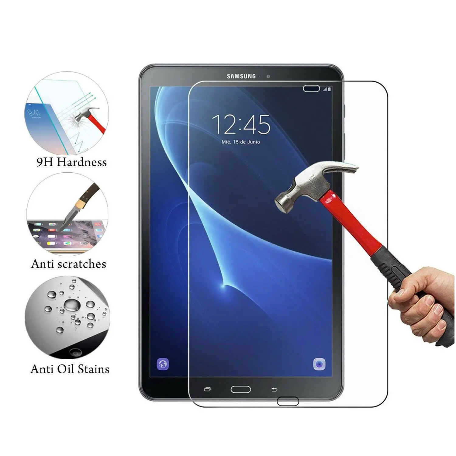 

For Samsung Galaxy Tab T560/T720/T515/T580Tablet Tempered Glass Screen Protector