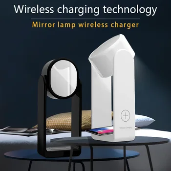 2020 New Desk Lamp Mirror Wireless Charger For iPhone 11 XS Max Pro 5W Mobile Phone Charger For Xiaomi Samsung Note 9 S9 S8 Plus
2020 New Desk Lamp Mirror Wireless Charger For iPhone 11 XS Max Pro 5W Mobile Phone Charger For Xiaomi Samsung Note 9 S9 S8 Plus