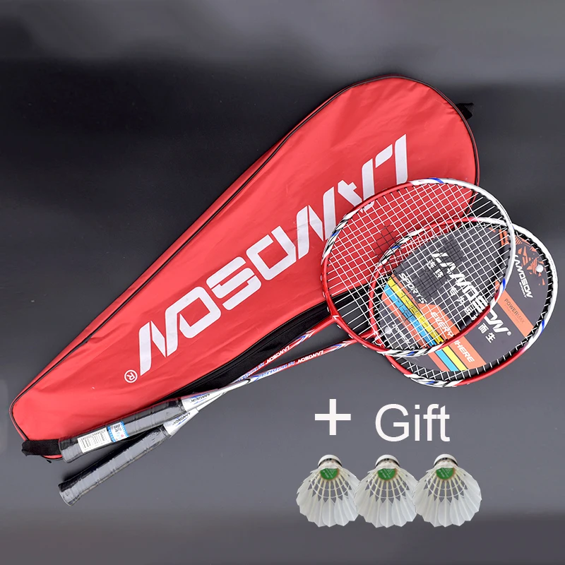 LANDSON 2PCS Badminton Racket Set-Professional Aluminum Alloy Badminton Racket with 3 shuttlecocks and Carrying Bag for Beginner
LANDSON 2PCS Badminton Racket Set-Professional Aluminum Alloy Badminton Racket with 3 shuttlecocks and Carrying Bag for Beginner