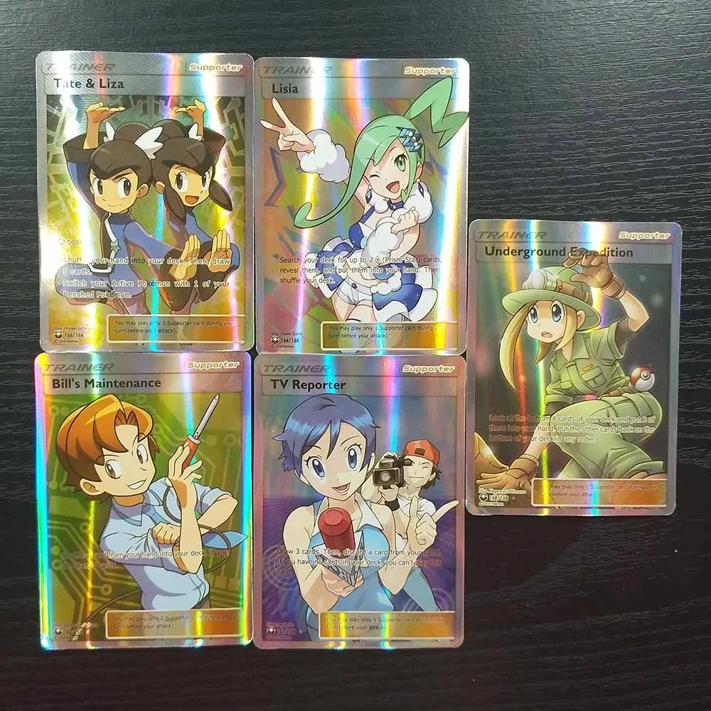 TAKARA TOMY Pokemon Cards Collections Battle Shining Card Deck Board Game Children Toys 10 Trainer Flash Card Table Game
TAKARA TOMY Pokemon Cards Collections Battle Shining Card Deck Board Game Children Toys 10 Trainer Flash Card Table Game