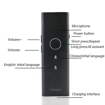 New CK-02 Intelligent Translator 40 Languages Adjustable Switchable Smart Translation Device for Android/IOS System qiang
New CK-02 Intelligent Translator 40 Languages Adjustable Switchable Smart Translation Device for Android/IOS System qiang