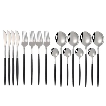 16Pcs 304 Stainless Steel Cutlery Set Knife Fork Tea Spoon Tableware Set Kitchen Silverware Flatware Set Gift Supplies Wholesale
16Pcs 304 Stainless Steel Cutlery Set Knife Fork Tea Spoon Tableware Set Kitchen Silverware Flatware Set Gift Supplies Wholesale