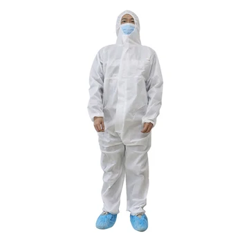 White Coverall Hazmat Suit Protection Protective Disposable Anti-Virus Clothing Disposable Factory Hospital Safety Clothing
White Coverall Hazmat Suit Protection Protective Disposable Anti-Virus Clothing Disposable Factory Hospital Safety Clothing