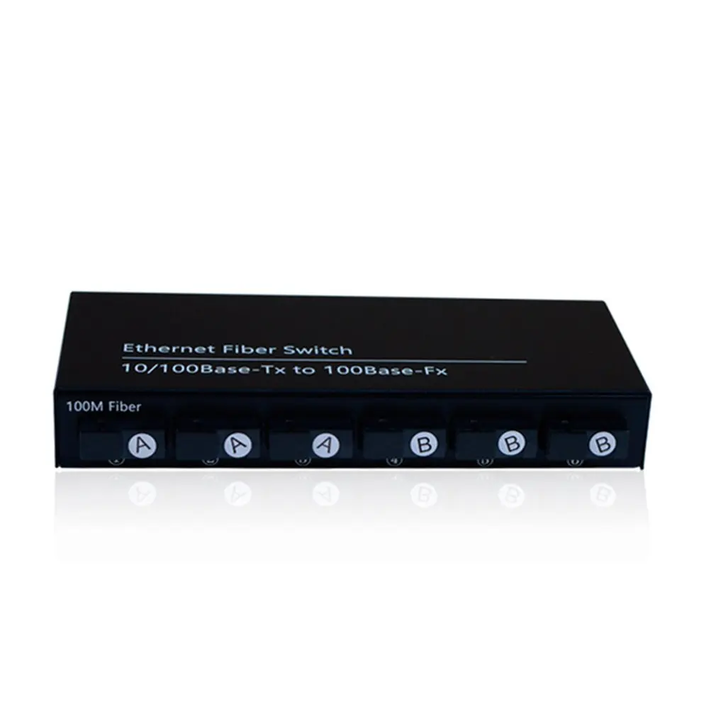 6 Light 2 Electric 100M Fast Ethernet switch Converter 25KM Ethernet Fiber Optical Media Converter Single Mode 2*RJ45
6 Light 2 Electric 100M Fast Ethernet switch Converter 25KM Ethernet Fiber Optical Media Converter Single Mode 2*RJ45
