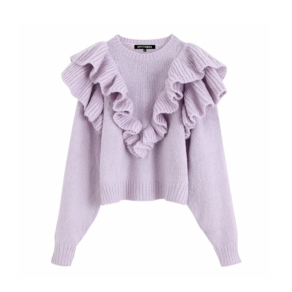 Ruffles Short Style Vintage Stylish Knitted Sweater Women 2019 Fashion O Neck Long Sleeve Sweet Pullovers Chic Tops Puff Femme
Ruffles Short Style Vintage Stylish Knitted Sweater Women 2019 Fashion O Neck Long Sleeve Sweet Pullovers Chic Tops Puff Femme