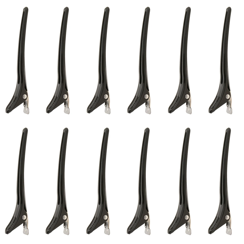 12pcs Hair Alligator Clip Women Stylish Hairdressing Salon Unique Hinged Clip Plastic Claws Barrettes Women Female Head hairpins 12pcs Hair Alligator Clip Women Stylish Hairdressing Salon Unique Hinged Clip Plastic Claws Barrettes Women Female Head hairpins