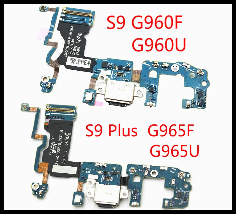 Для samsung Galaxy S9 G960F G960U Plus G965F G965U usb зарядный порт гибкий кабель Зарядное устройство