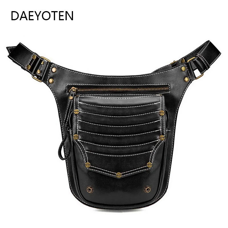 DAEYOTEN Gothic Women Waist Bag Vintage Men Chest Bag Motorcycle Fanny Packs Designer Leather Crossbody Bags ZM0361
DAEYOTEN Gothic Women Waist Bag Vintage Men Chest Bag Motorcycle Fanny Packs Designer Leather Crossbody Bags ZM0361