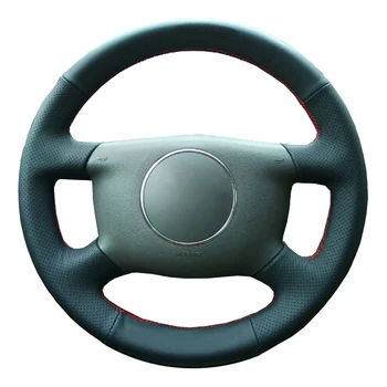DIY Genuine Leather Car Steering Wheel Cover For A6 2000-2004 A3 2000-2003/ Protect Steering-wheel
DIY Genuine Leather Car Steering Wheel Cover For A6 2000-2004 A3 2000-2003/ Protect Steering-wheel
