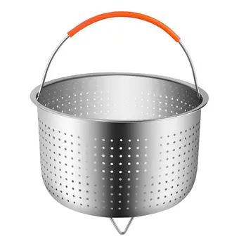 304 Stainless Steel Rice Cooking Steam Basket Pressure Cooker Anti-scald Steamer Multi-Function Fruit Cleaning Basket 40P
304 Stainless Steel Rice Cooking Steam Basket Pressure Cooker Anti-scald Steamer Multi-Function Fruit Cleaning Basket 40P