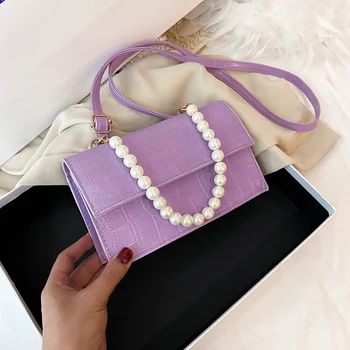 Vintage Alligator PU Leather Crossbody Bag Women Pearl Fashion Shoulder Handbag Travel Small Messenger Pouch Solid Flap Satchel
Vintage Alligator PU Leather Crossbody Bag Women Pearl Fashion Shoulder Handbag Travel Small Messenger Pouch Solid Flap Satchel