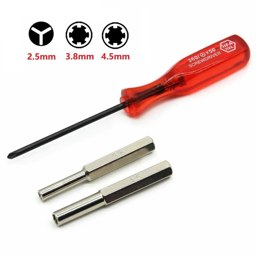 3.8mm 4.5mm Tri-wing Security Bit Screwdriver For Nintend For NES For SNES For N64 For Game Boy For SEGA Set
3.8mm 4.5mm Tri-wing Security Bit Screwdriver For Nintend For NES For SNES For N64 For Game Boy For SEGA Set
