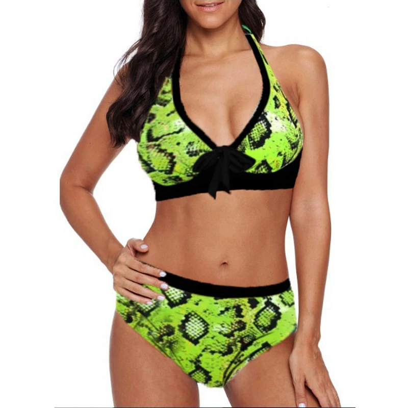 Plus Size Neon Leopard Bikini Push Up Swimsuit Women Snakepring Bathing Suit Halter Swimwear Bikinis Push Up Two Piece Swimsuit
Plus Size Neon Leopard Bikini Push Up Swimsuit Women Snakepring Bathing Suit Halter Swimwear Bikinis Push Up Two Piece Swimsuit