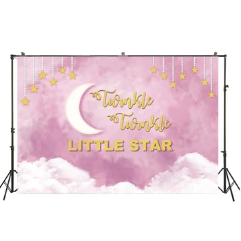 HuaYi twinkle twinkle little star decorations pink background photography for newborn photoshoot photography backdrops W-3608 
HuaYi twinkle twinkle little star decorations pink background photography for newborn photoshoot photography backdrops W-3608