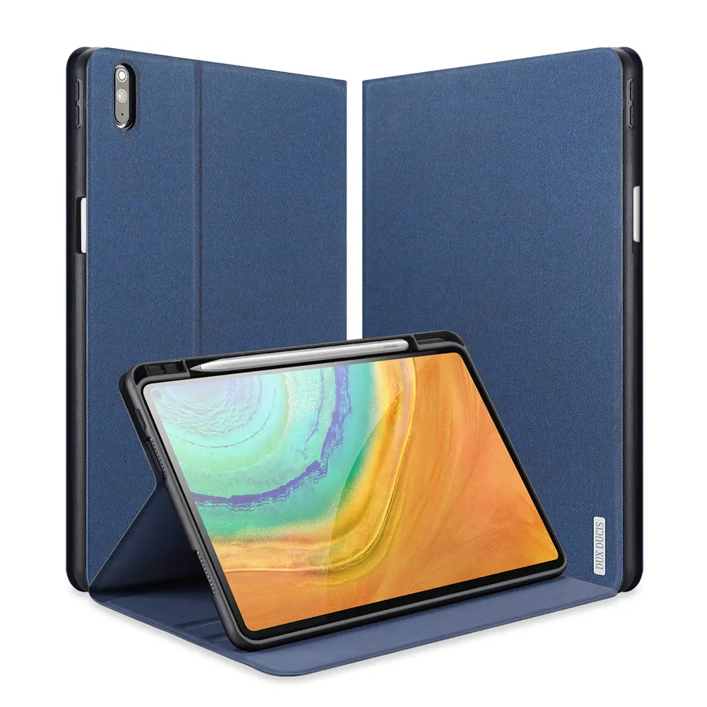 Умный чехол из искусственной кожи для Huawei Mate Pad Pro 10 8 с держателем карандашей