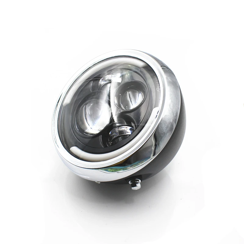 Universal 7"retro Motorcycle front Angel Eye Hi-Low Beam LED Headlight Cafe Racer Head light Lamp For Harley Honda Touring
Universal 7"retro Motorcycle front Angel Eye Hi-Low Beam LED Headlight Cafe Racer Head light Lamp For Harley Honda Touring