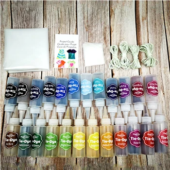 24 Colors For Art Textile Paints Fabric Tie Dye Kit Cold Water Family Fun DIY Craft Coloring Decorating Permanent
24 Colors For Art Textile Paints Fabric Tie Dye Kit Cold Water Family Fun DIY Craft Coloring Decorating Permanent