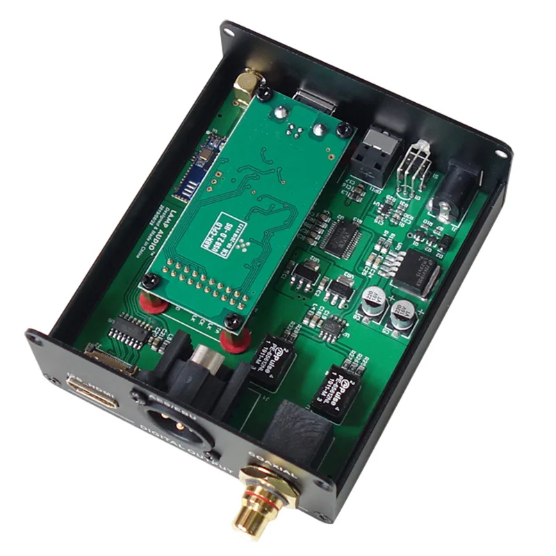 CSR8675 aptxHD Bluetooth wireless audio receiving USB digital interface to AES fiber coaxial HMDI output decoding
CSR8675 aptxHD Bluetooth wireless audio receiving USB digital interface to AES fiber coaxial HMDI output decoding
