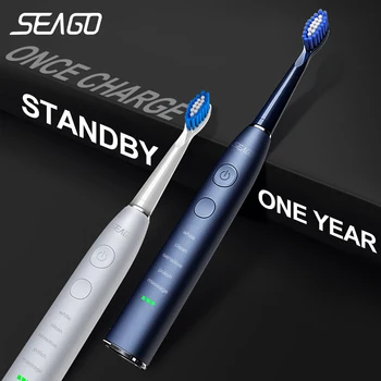 Seago Electric Sonic Toothbrush SG-575 USB Charge Rechargeable Adult Waterproof Electronic Tooth Brushes Replacement Heads Gift 
Seago Electric Sonic Toothbrush SG-575 USB Charge Rechargeable Adult Waterproof Electronic Tooth Brushes Replacement Heads Gift