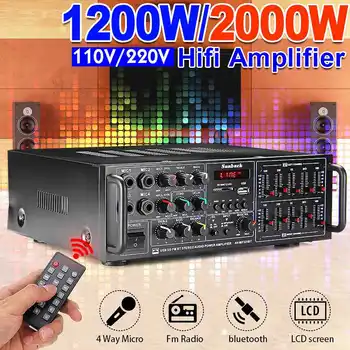 2000W 2 Channel EQ Bluetooth Home Stereo Power Car Amplifier Audio USB AMP Car Audio Amplifiers
2000W 2 Channel EQ Bluetooth Home Stereo Power Car Amplifier Audio USB AMP Car Audio Amplifiers