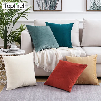 Topfinel Soft Solid Velvet Pillow Cases Cushion Cover Luxury Square Decorative Pillow Covers For Sofa Bed Car Home Throw Pillows 
Topfinel Soft Solid Velvet Pillow Cases Cushion Cover Luxury Square Decorative Pillow Covers For Sofa Bed Car Home Throw Pillows