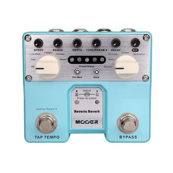 MOOER Reverie Reverb Guitar Effect Pedal 5 Reverberation Modes 5 Enhancing Effects with Two Footswitch TAP TEMPO Function
MOOER Reverie Reverb Guitar Effect Pedal 5 Reverberation Modes 5 Enhancing Effects with Two Footswitch TAP TEMPO Function