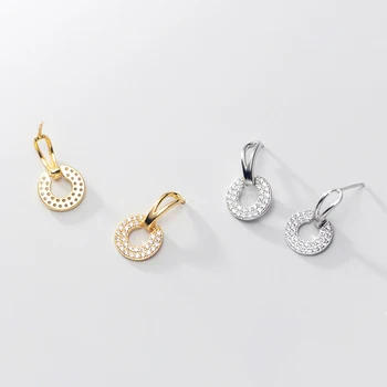 MIQIAO 2020 925 Sterling Silver Round Earring Women Jewelry Flash Diamond Zircon Female Fashion Geometric Temperament Minimalism
MIQIAO 2020 925 Sterling Silver Round Earring Women Jewelry Flash Diamond Zircon Female Fashion Geometric Temperament Minimalism