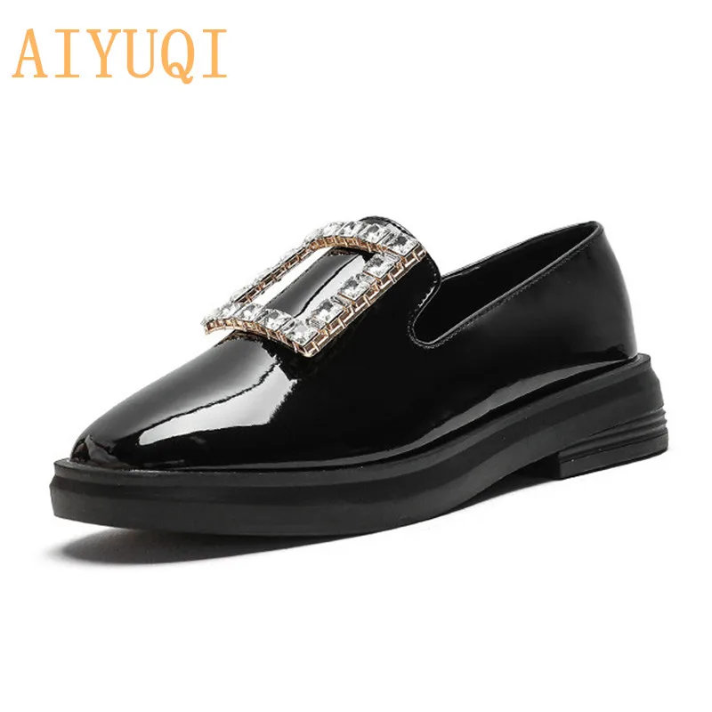 Ladies Shoes 2020 New Spring Rhinestone Square Buckle Loafers Retro British Style Casual Thick Bottom Round Head Women's Shoes
Ladies Shoes 2020 New Spring Rhinestone Square Buckle Loafers Retro British Style Casual Thick Bottom Round Head Women's Shoes